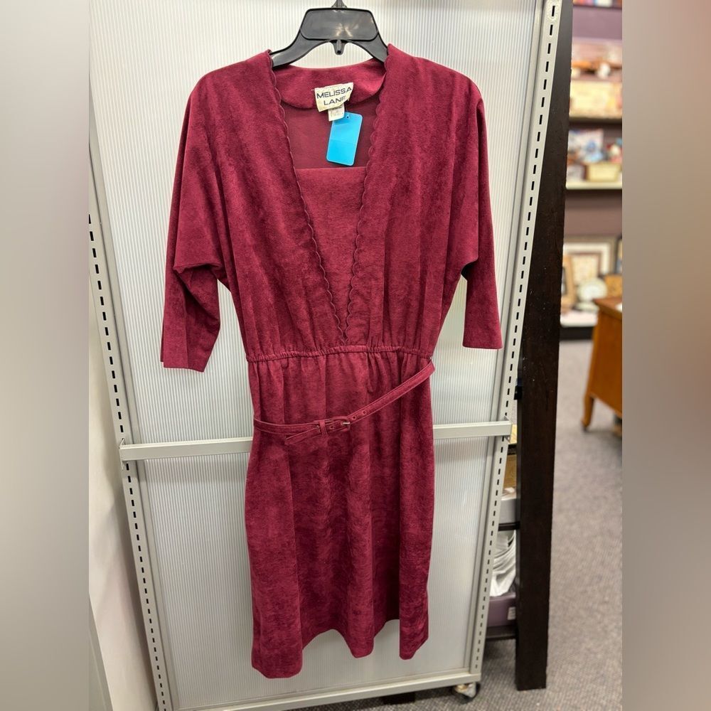 🛍️ 12 Melissa lane womens burgundy dress